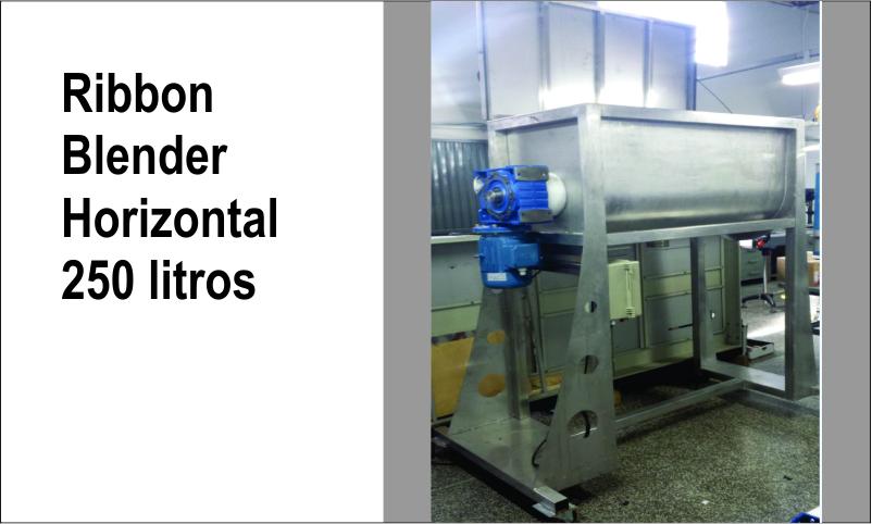 RIBBON BLENDER HORIZONTAL - 250 litros